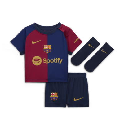 F.C. Barcelona 2024 25 Stadium Home Baby Toddler Nike Football Replica 3 Piece Kit